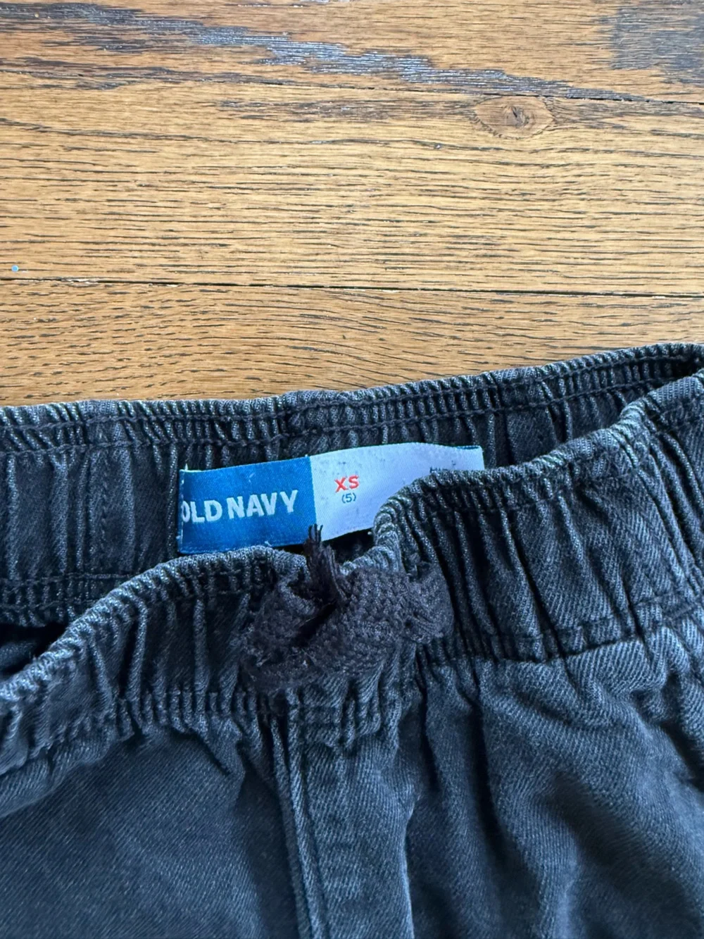 Old Navy Black Wide-Leg Kids Jeans with Elastic Waist